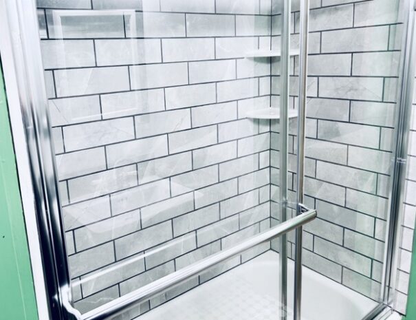 Modern shower rennovation
